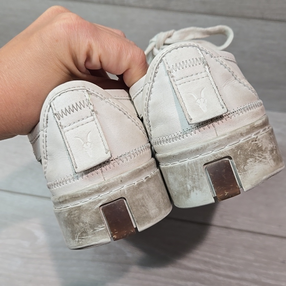 Allsaints Women Leather Platform Sneakers Shoes sz 39/9 - Picture 6 of 12